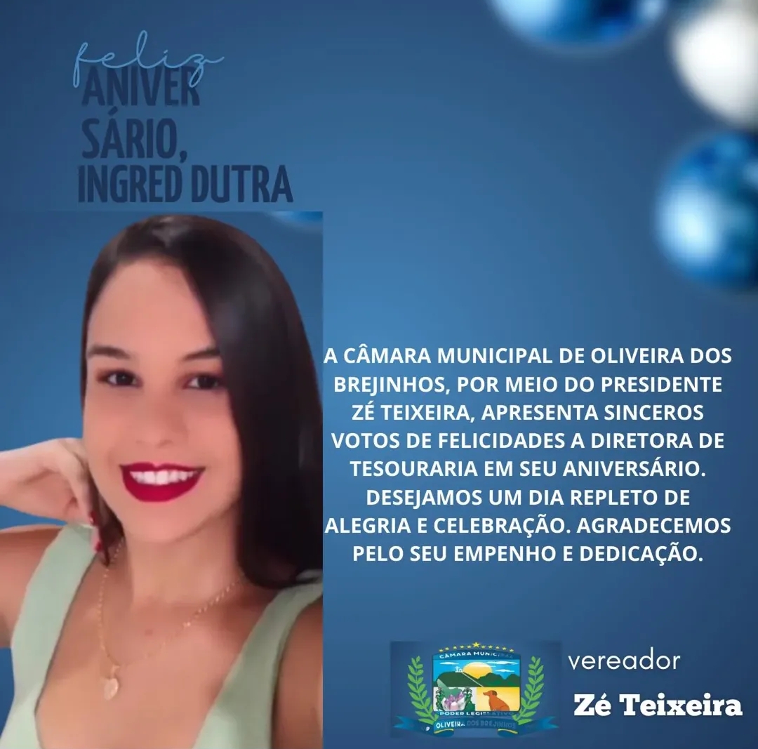 Celebramos o aniversário de nossa servidora Ingred Dutra!